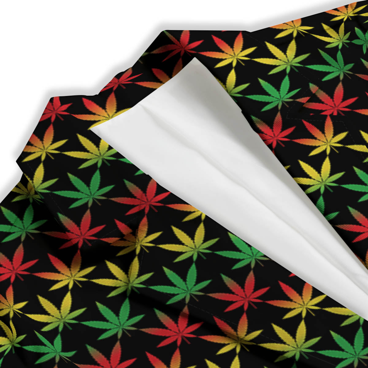 Rasta Cannabis Print Pattern Women's Blazer-grizzshop
