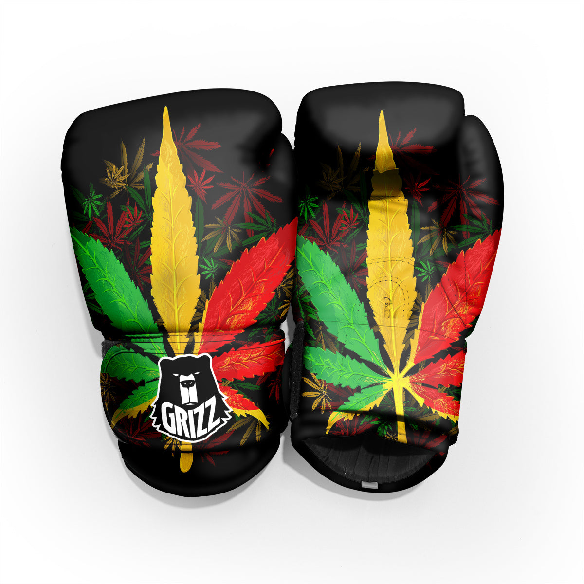 Rasta Cannabis Print Pro Boxing Glove