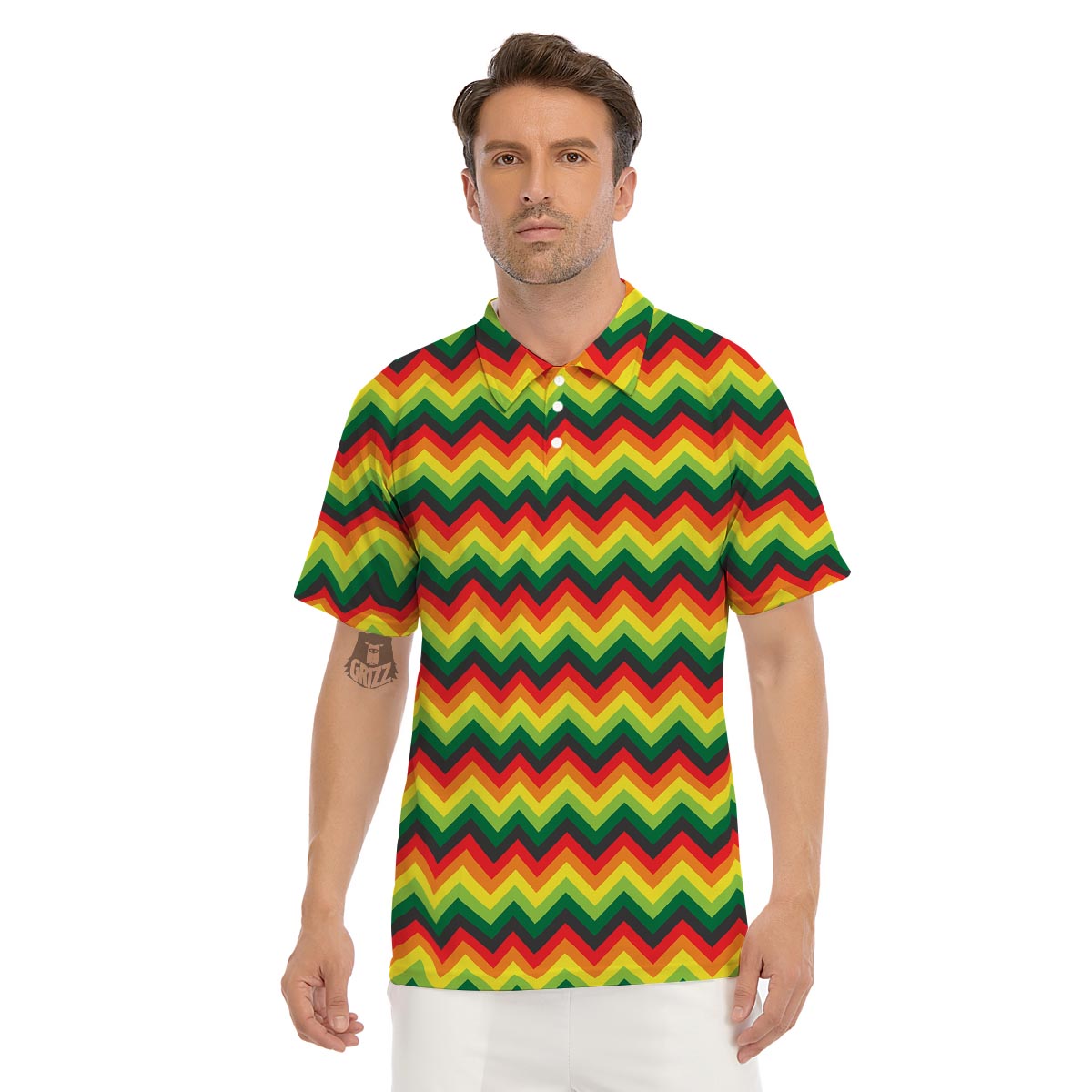 Rasta Jamaica Reggae Men's Golf Shirts-grizzshop
