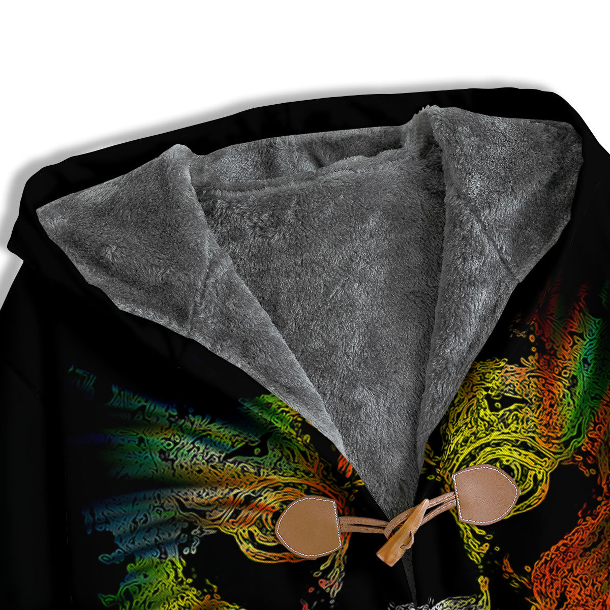 Rasta Lion Grunge Print Men's Windbreaker Jacket-grizzshop