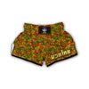 Rasta Reggae Pattern Print Muay Thai Boxing Shorts-grizzshop