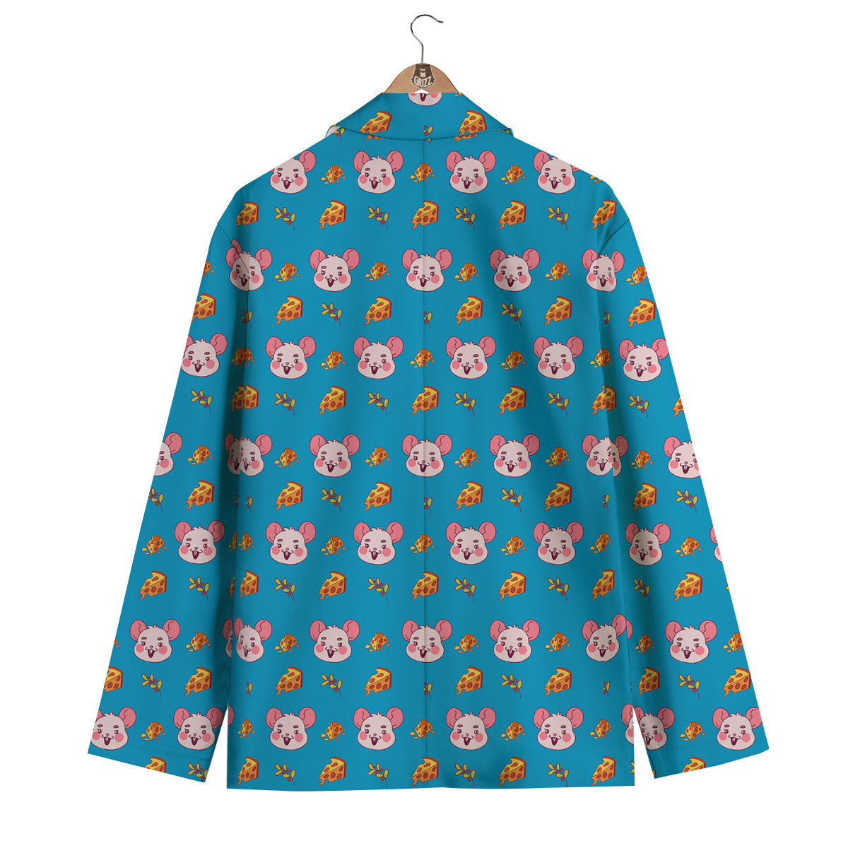 Rat Cute Print Pattern Men's Blazer-grizzshop