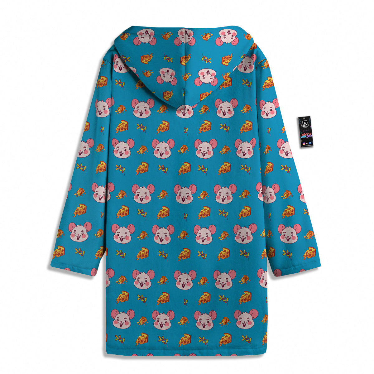 Rat Cute Print Pattern Men's Windbreaker Jacket-grizzshop