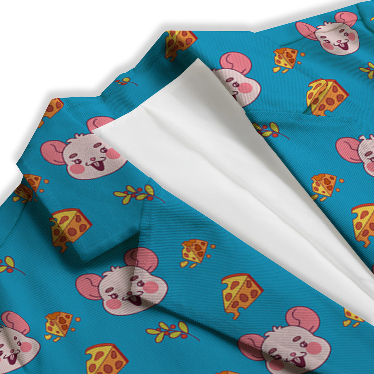 Rat Cute Print Pattern Women's Blazer-grizzshop