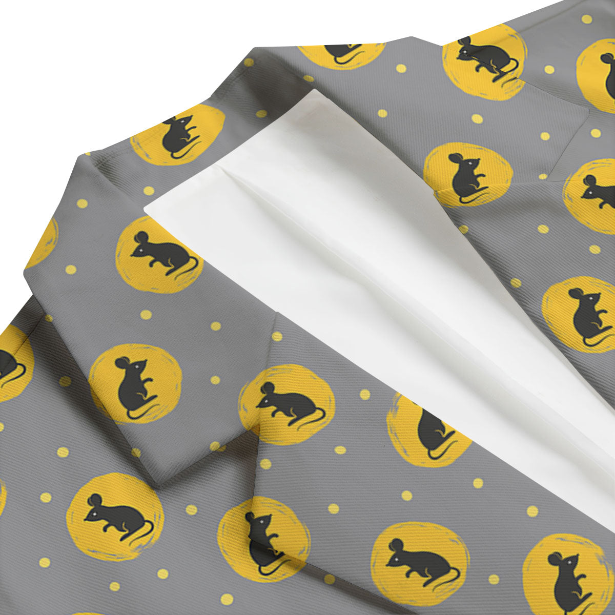 Rat Print Pattern Men's Blazer-grizzshop