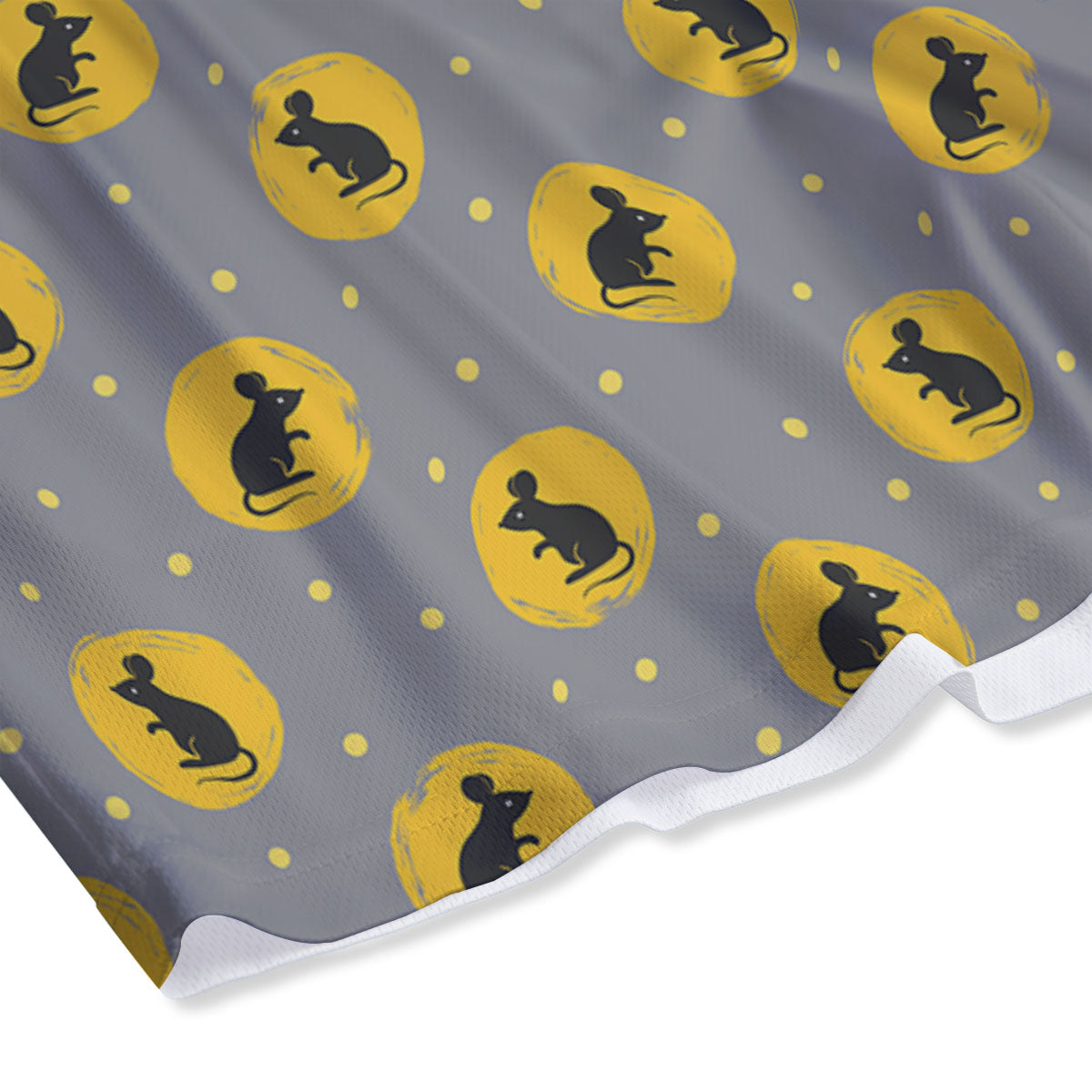 Rat Print Pattern Mesh Shorts