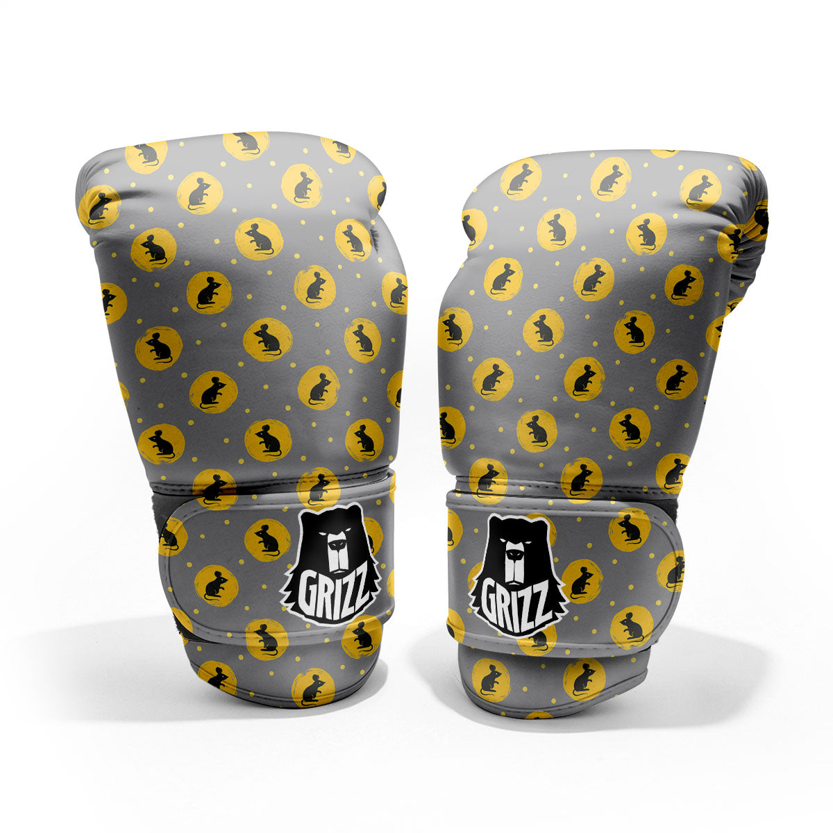 Rat Print Pattern Pro Boxing Glove
