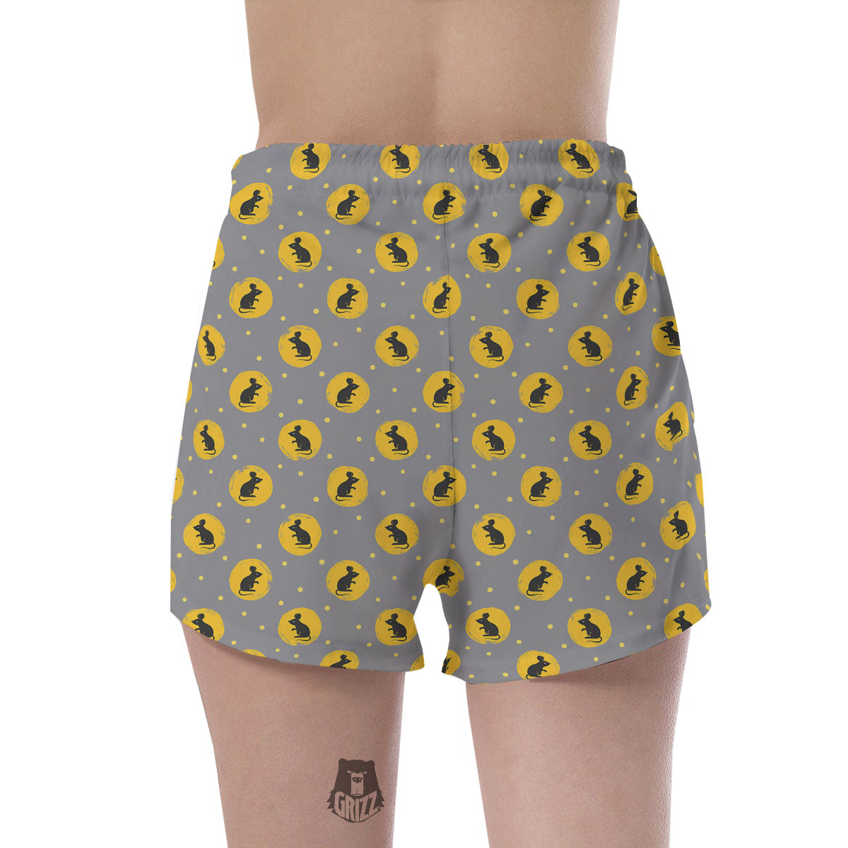 Rat Print Pattern Women's Shorts-grizzshop