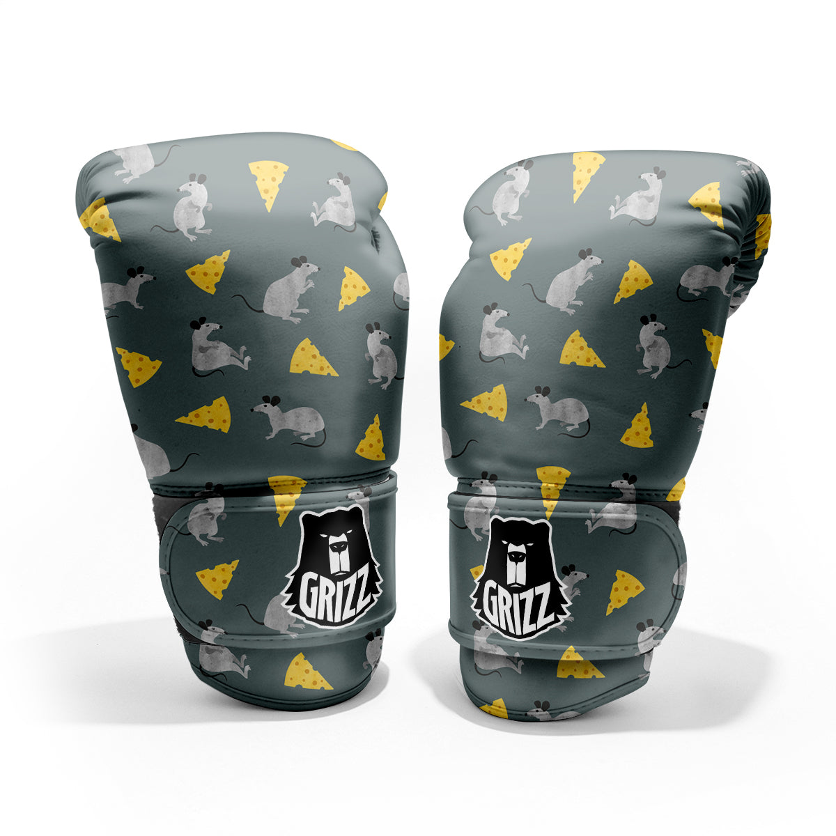 Rat Watercolor Print Pattern Pro Boxing Glove
