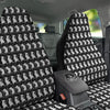 Rat White And Black Print Pattern Car Seat Covers-grizzshop