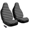 Rat White And Black Print Pattern Car Seat Covers-grizzshop