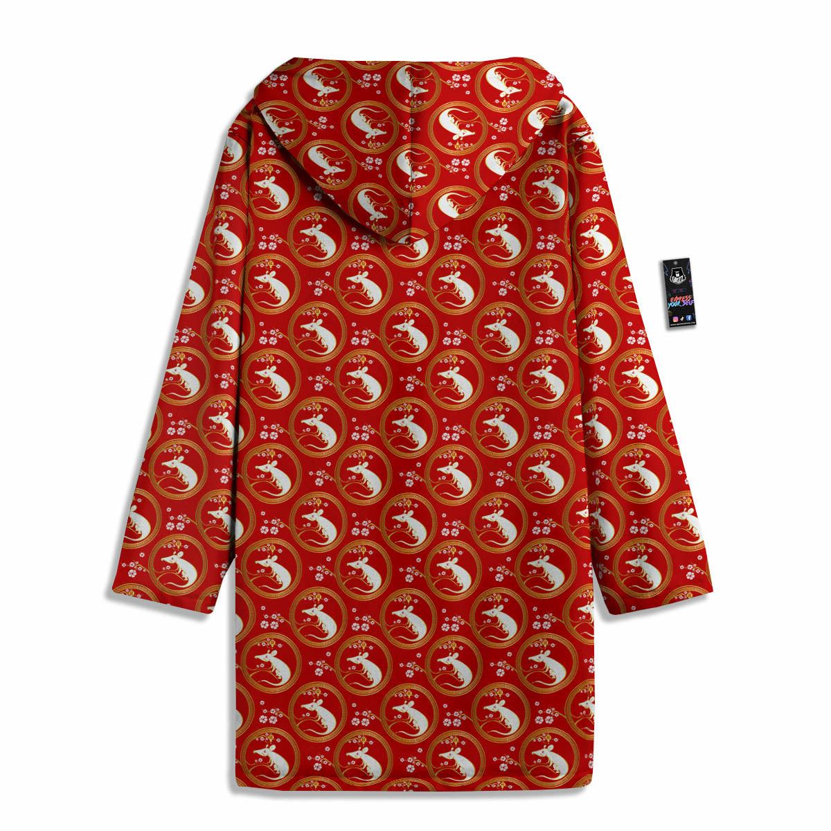 Rat Zodiac Chinese Print Pattern Men's Windbreaker Jacket-grizzshop