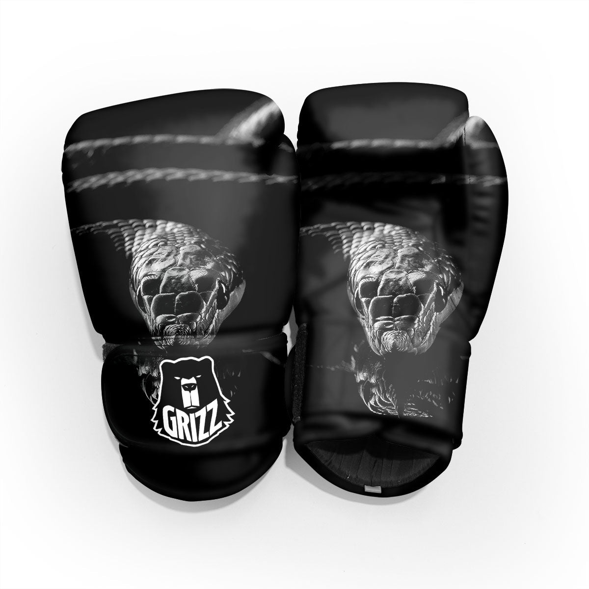 Ratsnake Rhinoceros Monochrome Print Pro Boxing Glove