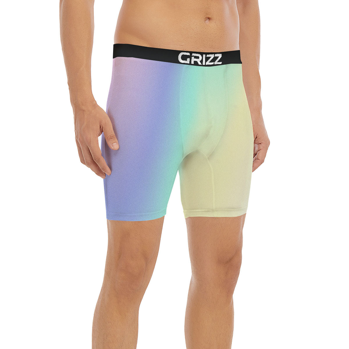 Rave Pastel Print Pattern Boxer Briefs-grizzshop