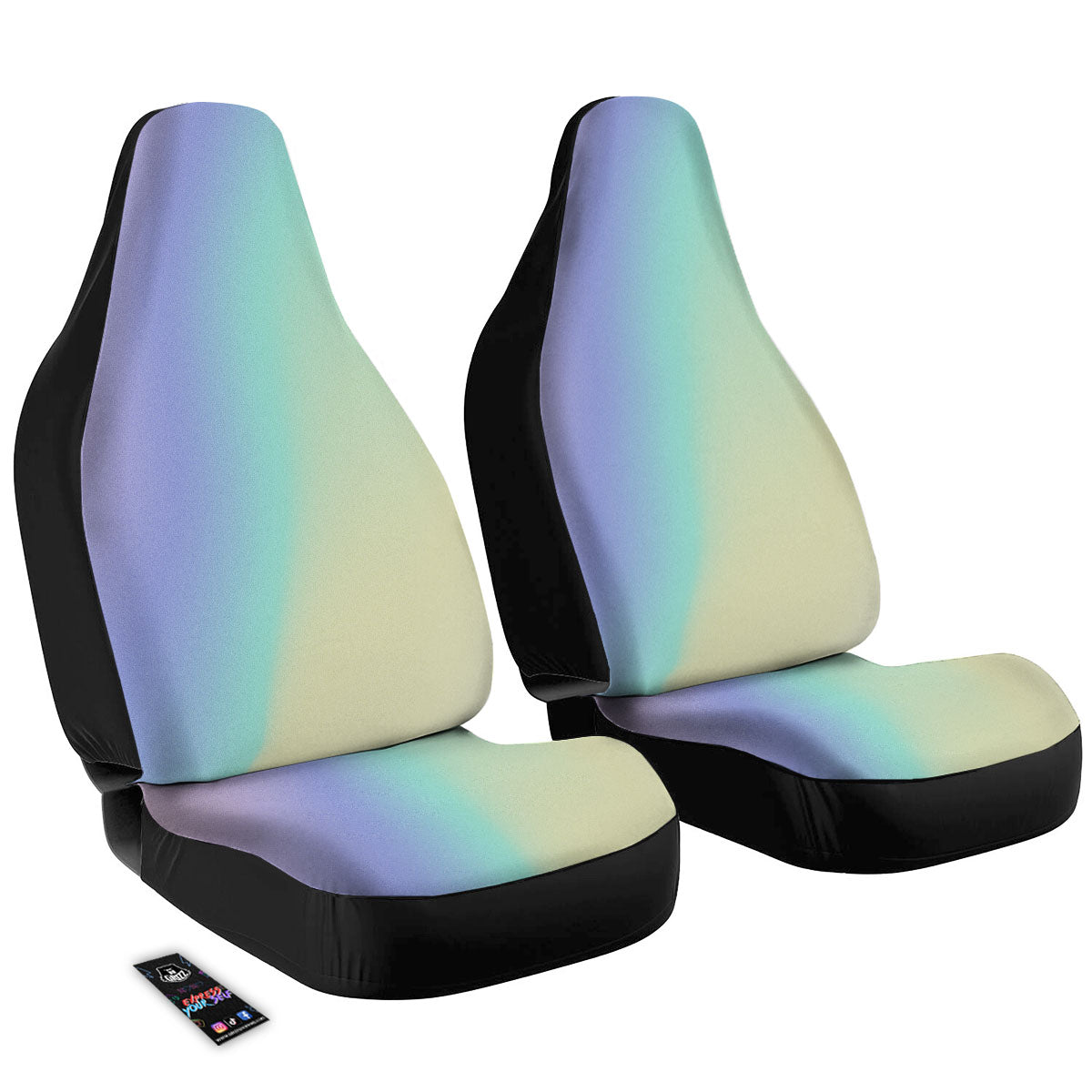Rave Pastel Print Pattern Car Seat Covers-grizzshop