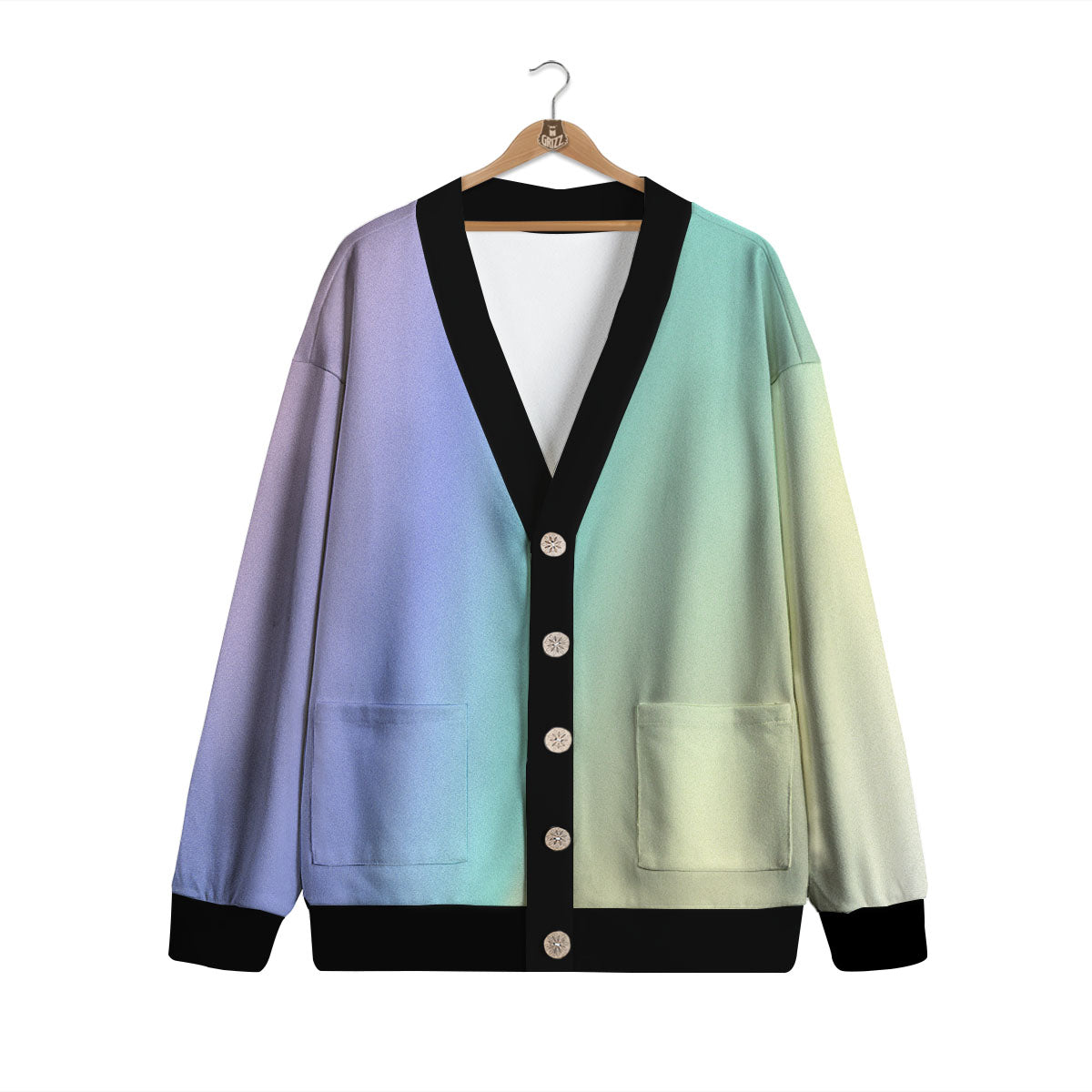 Rave Pastel Print Pattern Cardigan-grizzshop