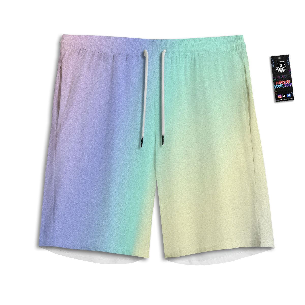 Rave Pastel Print Pattern Men's Athletic Shorts
