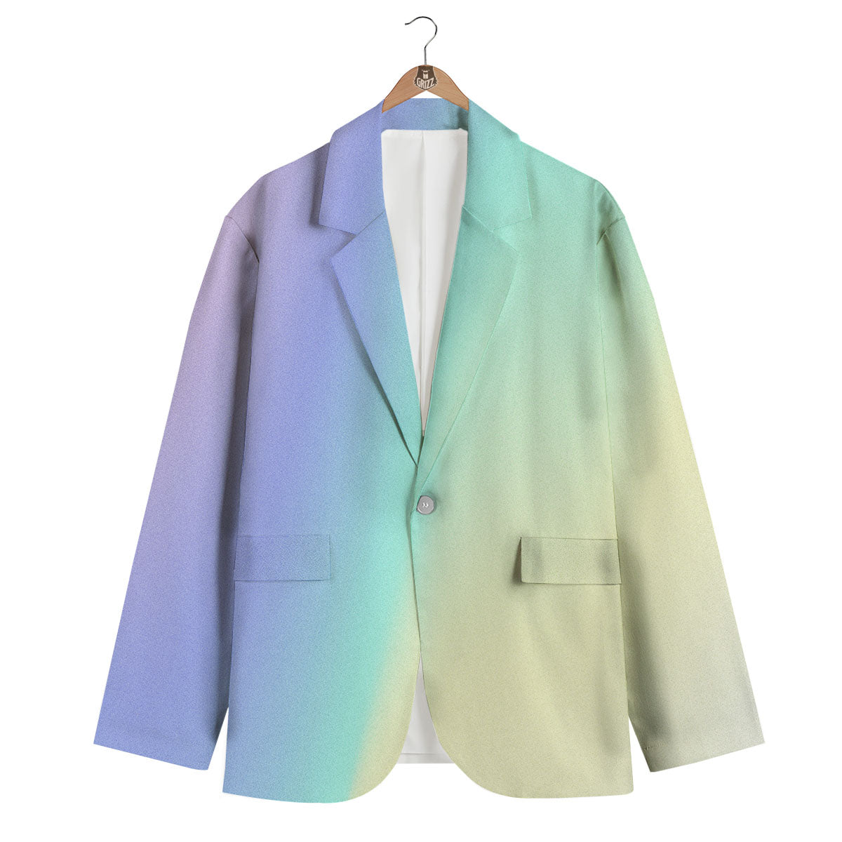 Rave Pastel Print Pattern Men's Blazer-grizzshop