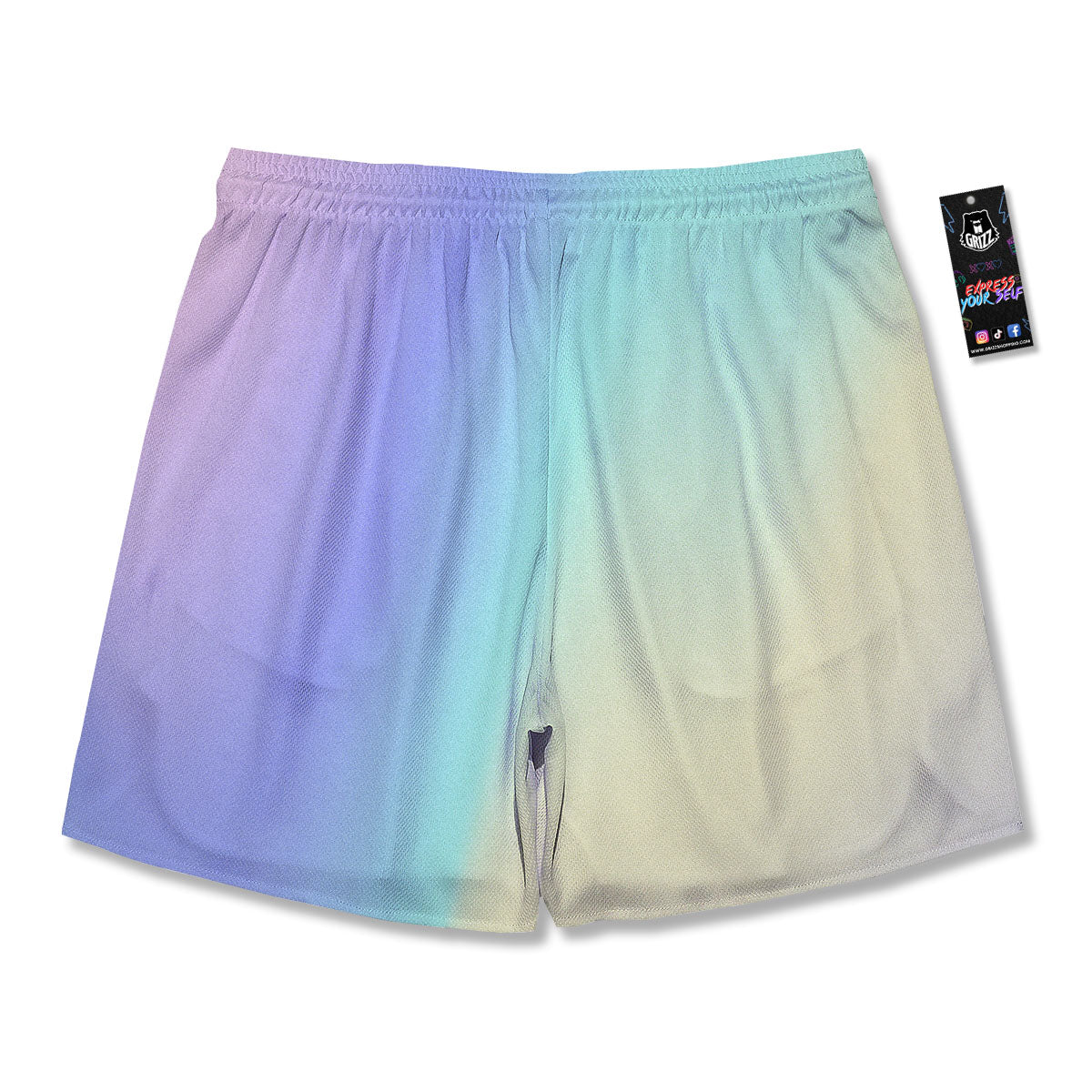 Rave Pastel Print Pattern Men's Running Shorts-grizzshop