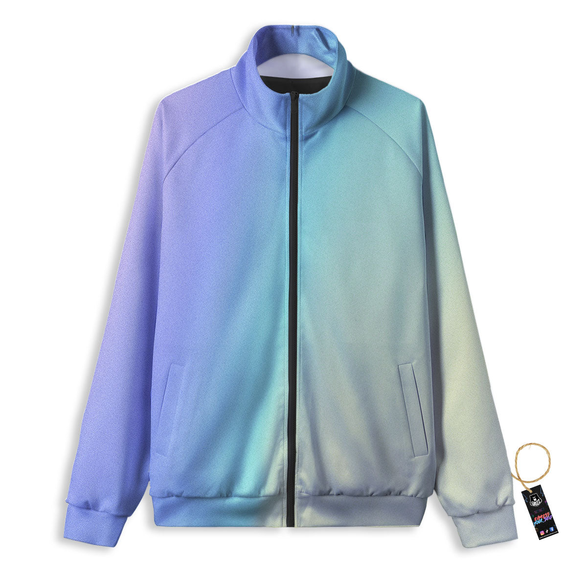 Rave Pastel Print Pattern Track Jacket-grizzshop