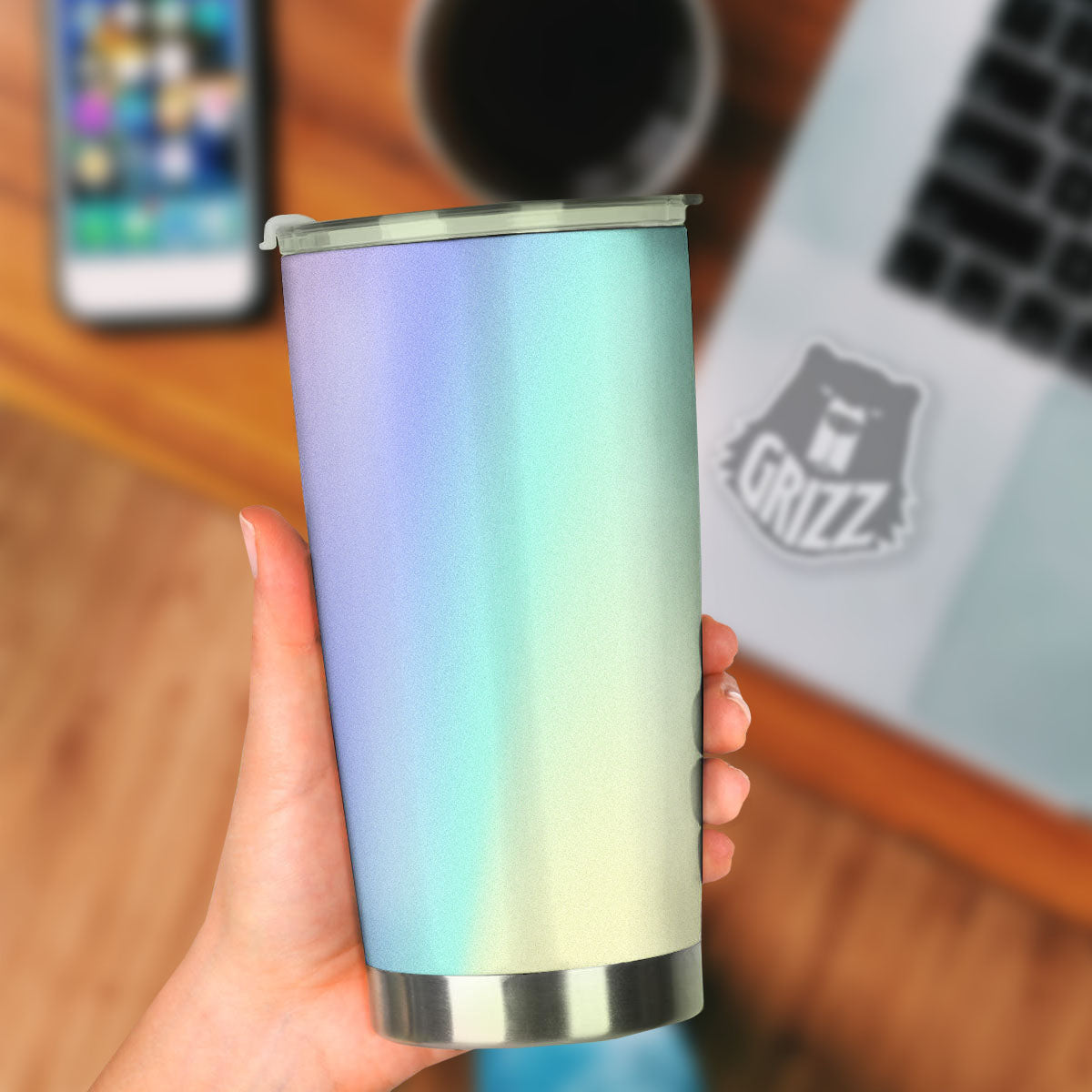 Rave Pastel Print Pattern Tumbler-grizzshop