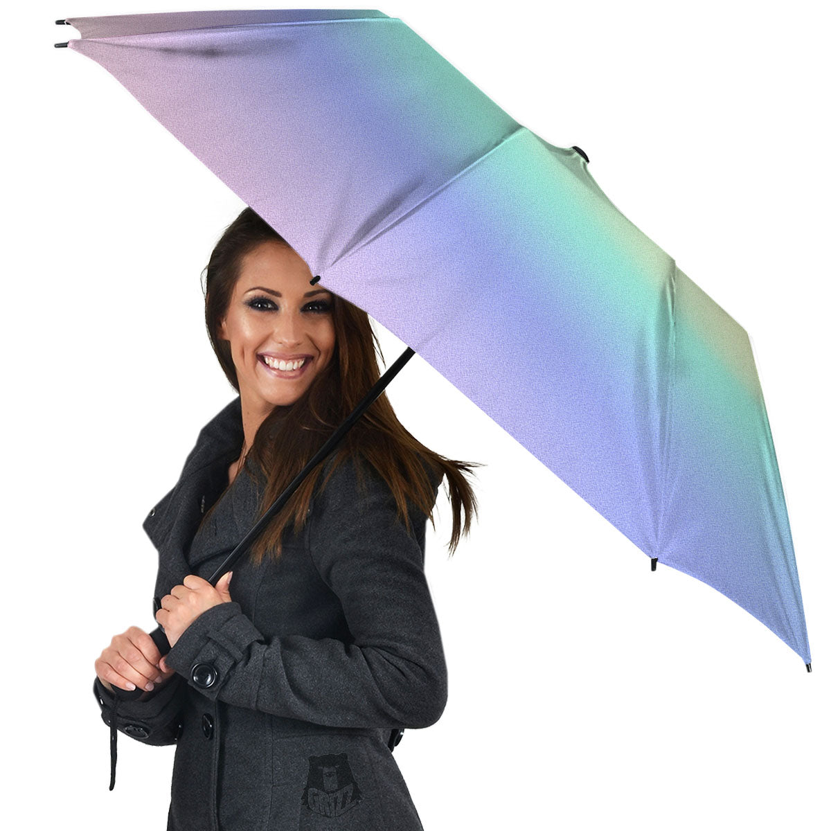 Rave Pastel Print Pattern Umbrella-grizzshop