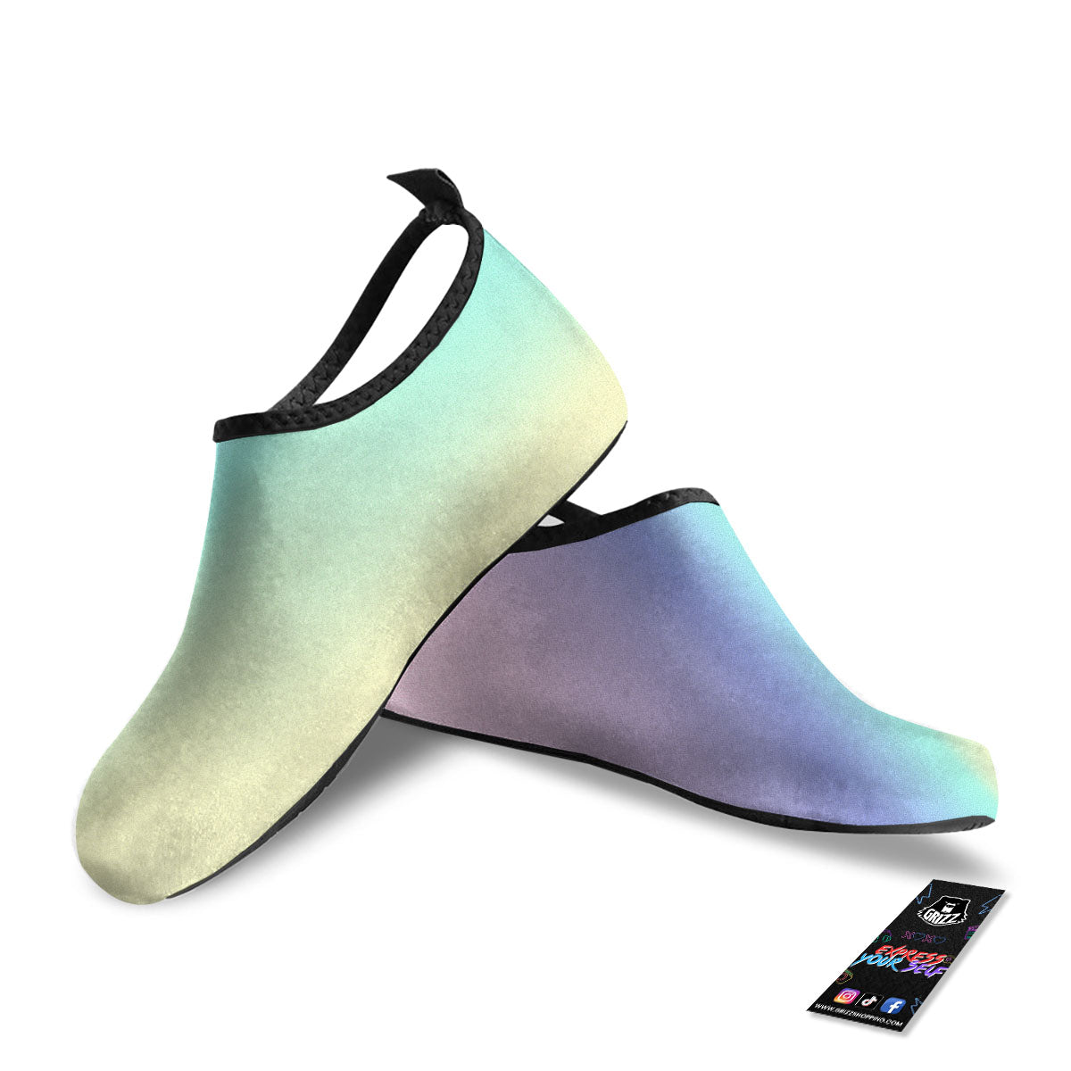 Rave Pastel Print Pattern Water Shoes-grizzshop