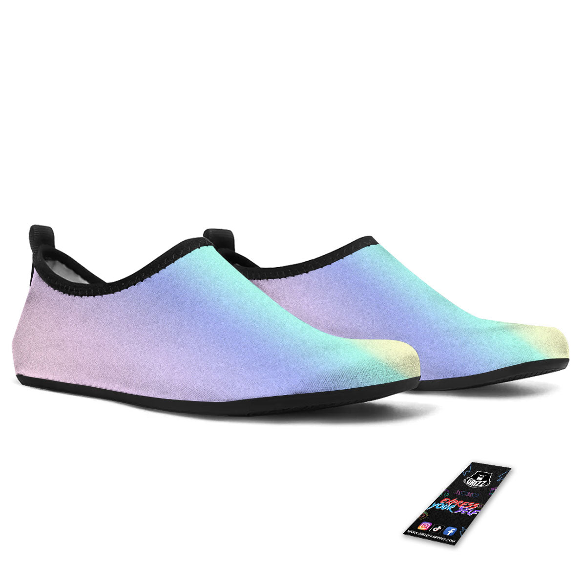 Rave Pastel Print Pattern Water Shoes-grizzshop