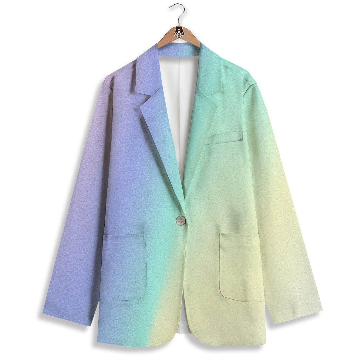 Rave Pastel Print Pattern Women's Blazer-grizzshop