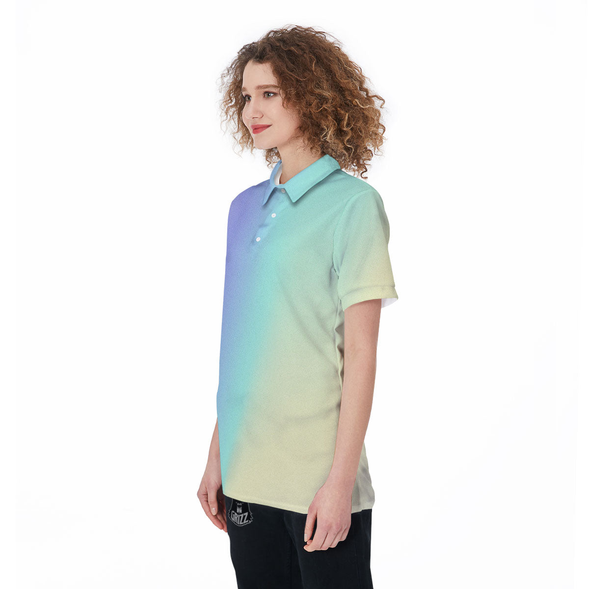 Rave Pastel Print Pattern Women's Golf Shirts-grizzshop