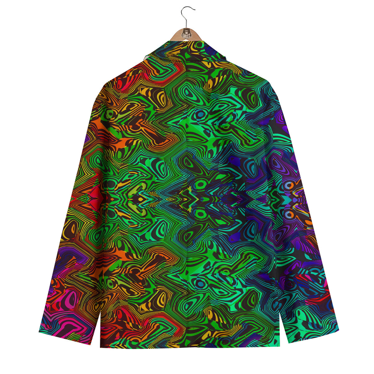 Rave Psychedelic Print Pattern Men's Blazer-grizzshop