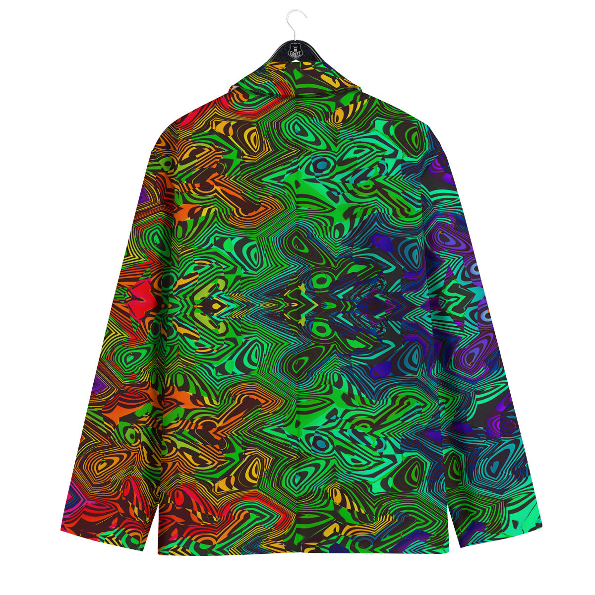 Rave Psychedelic Print Pattern Men's Sport Coat-grizzshop