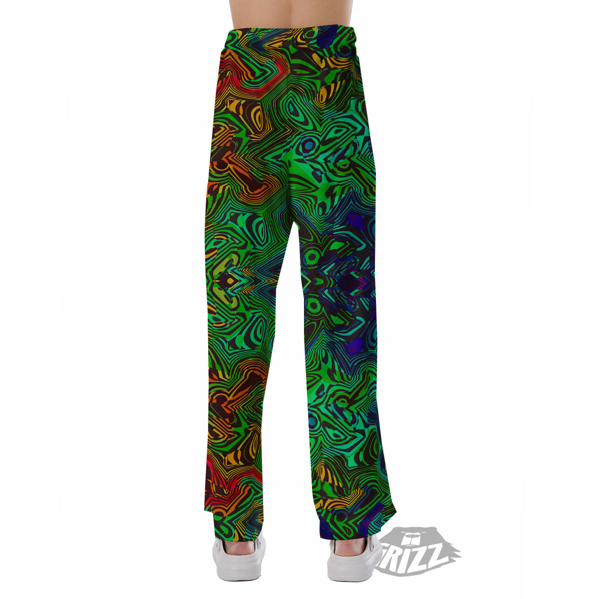 Rave Psychedelic Print Pattern Pajama Pants-grizzshop