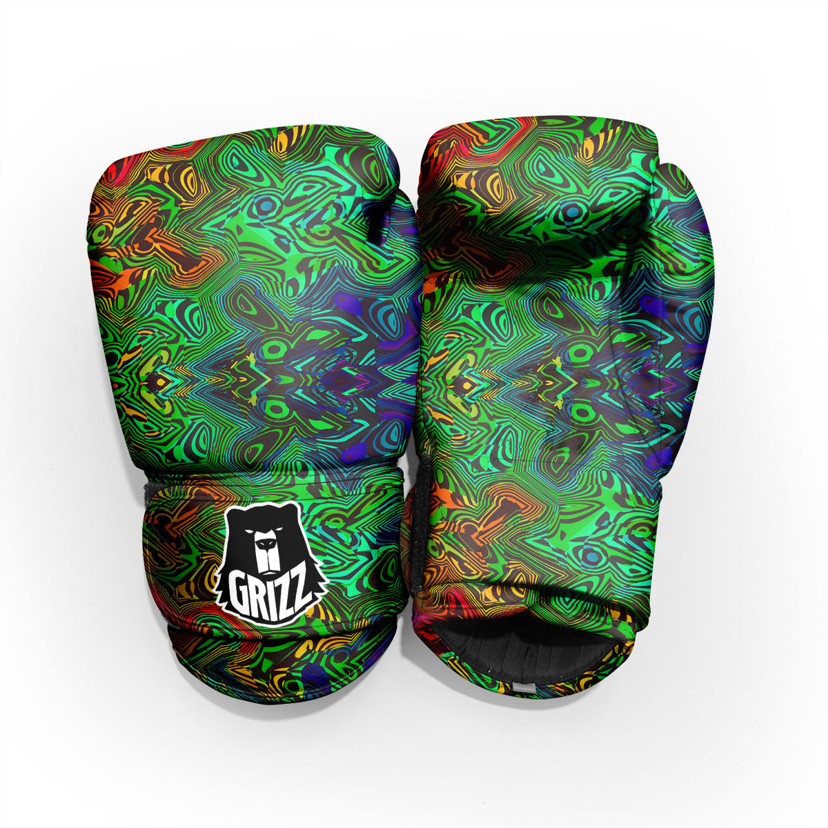 Rave Psychedelic Print Pattern Pro Boxing Glove