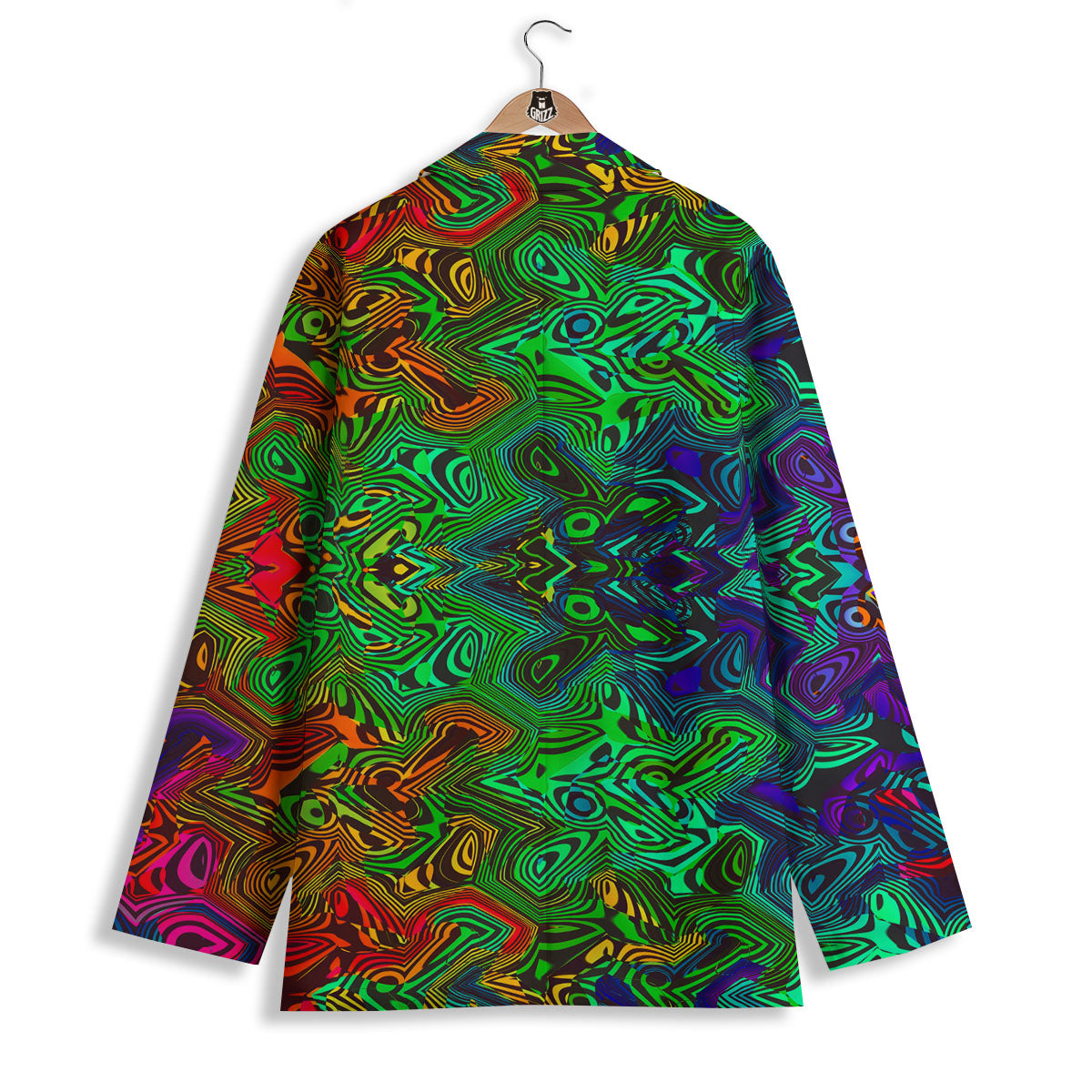 Rave Psychedelic Print Pattern Women's Blazer-grizzshop
