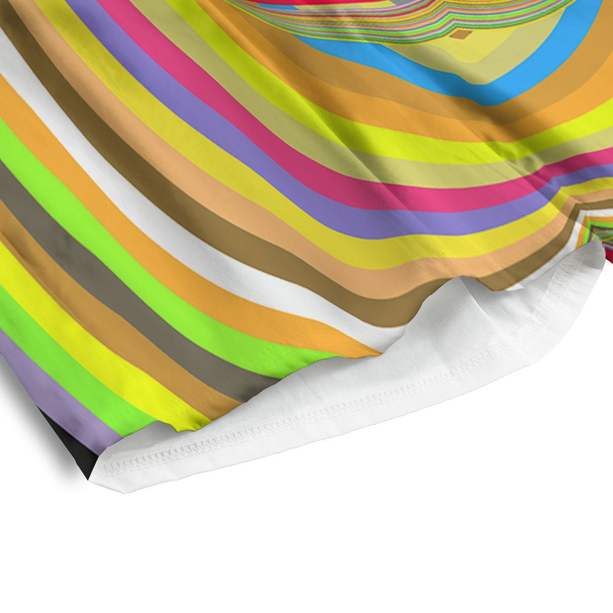 Rave Rainbow Print Pattern Men's Athletic Shorts