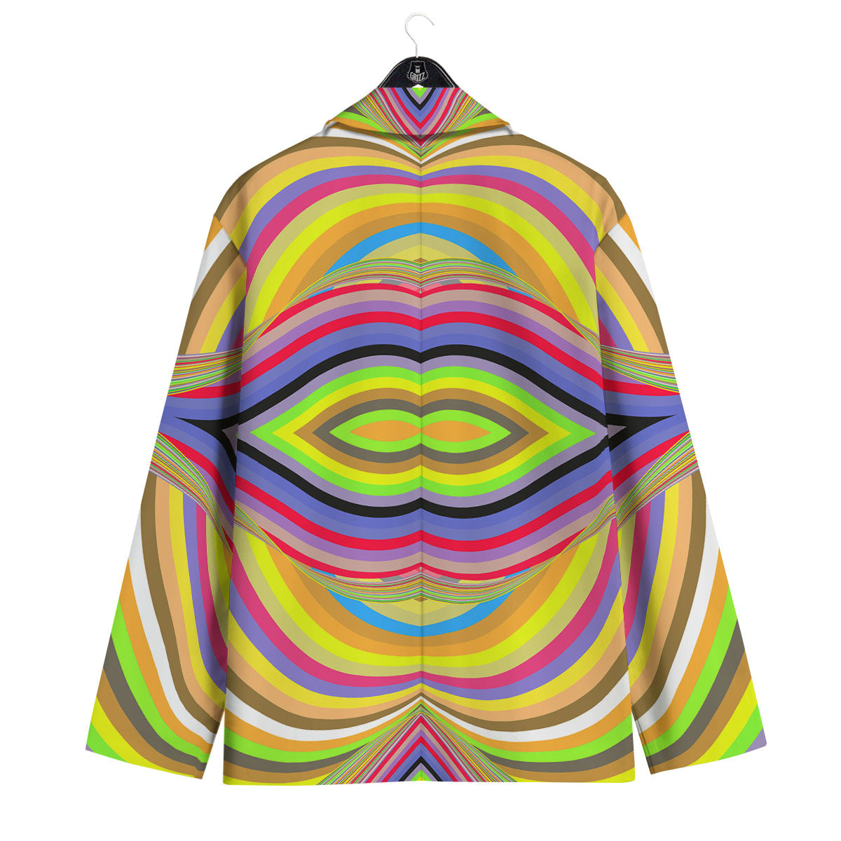 Rave Rainbow Print Pattern Men's Sport Coat-grizzshop