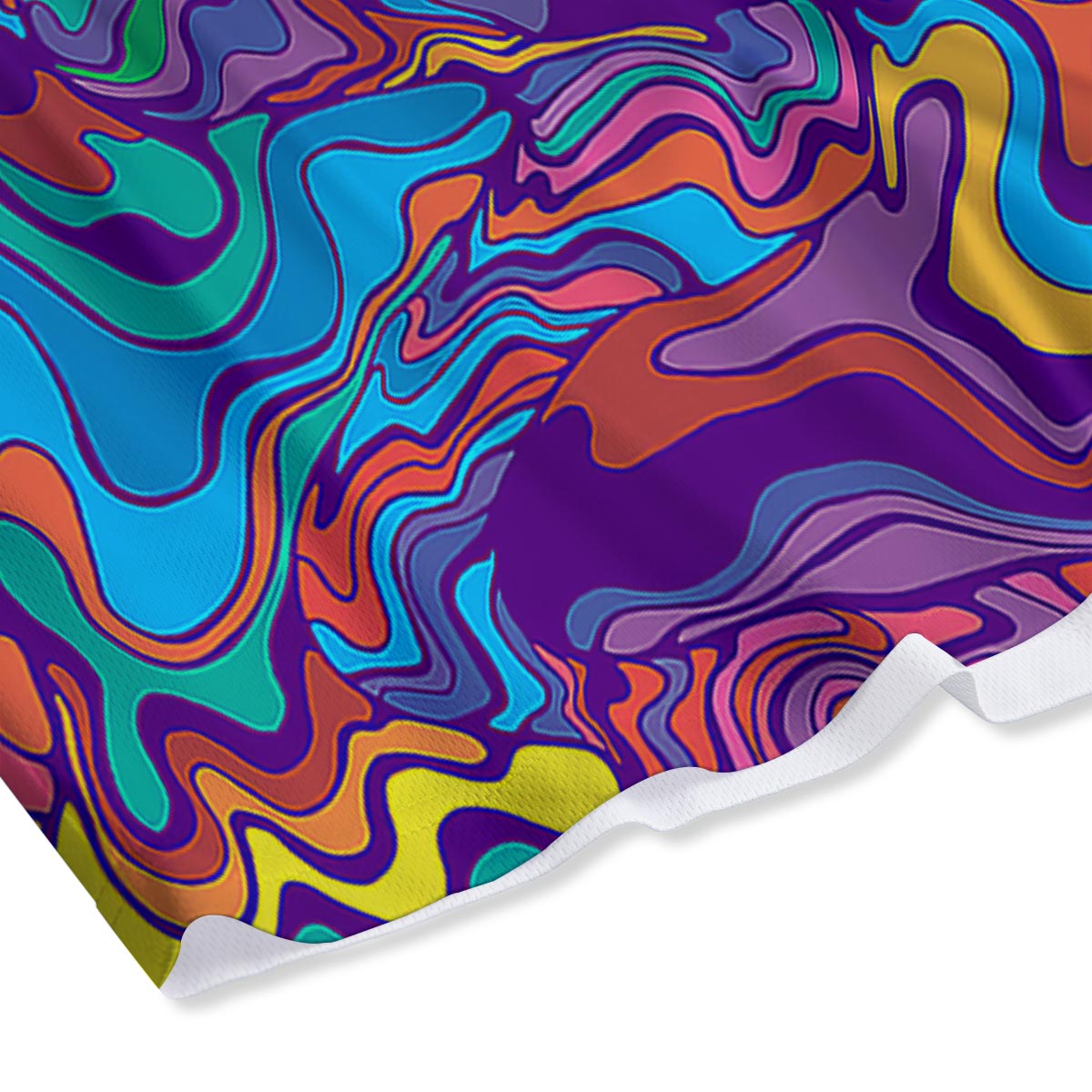 Rave Trippy Print Mesh Shorts