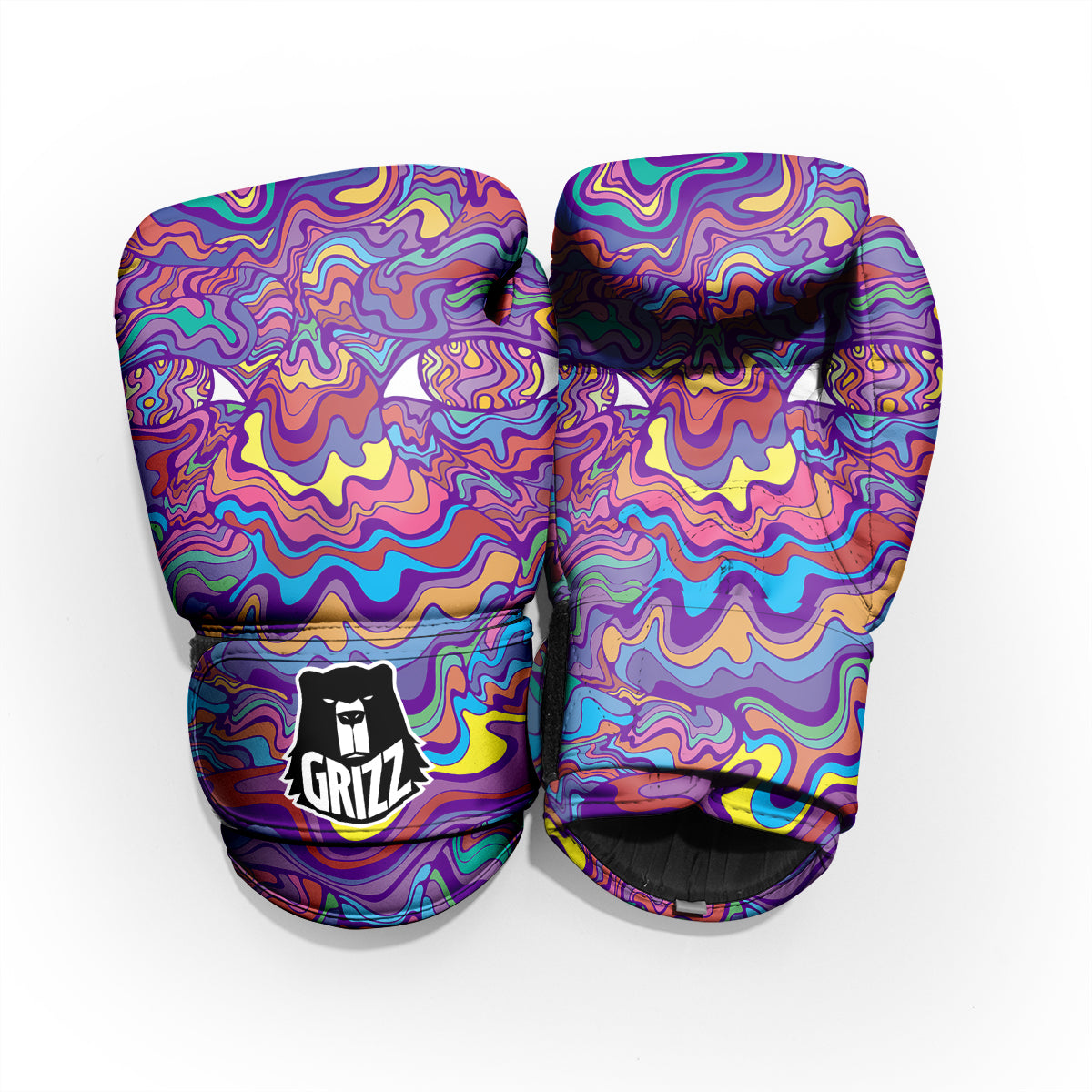 Rave Trippy Print Pro Boxing Glove
