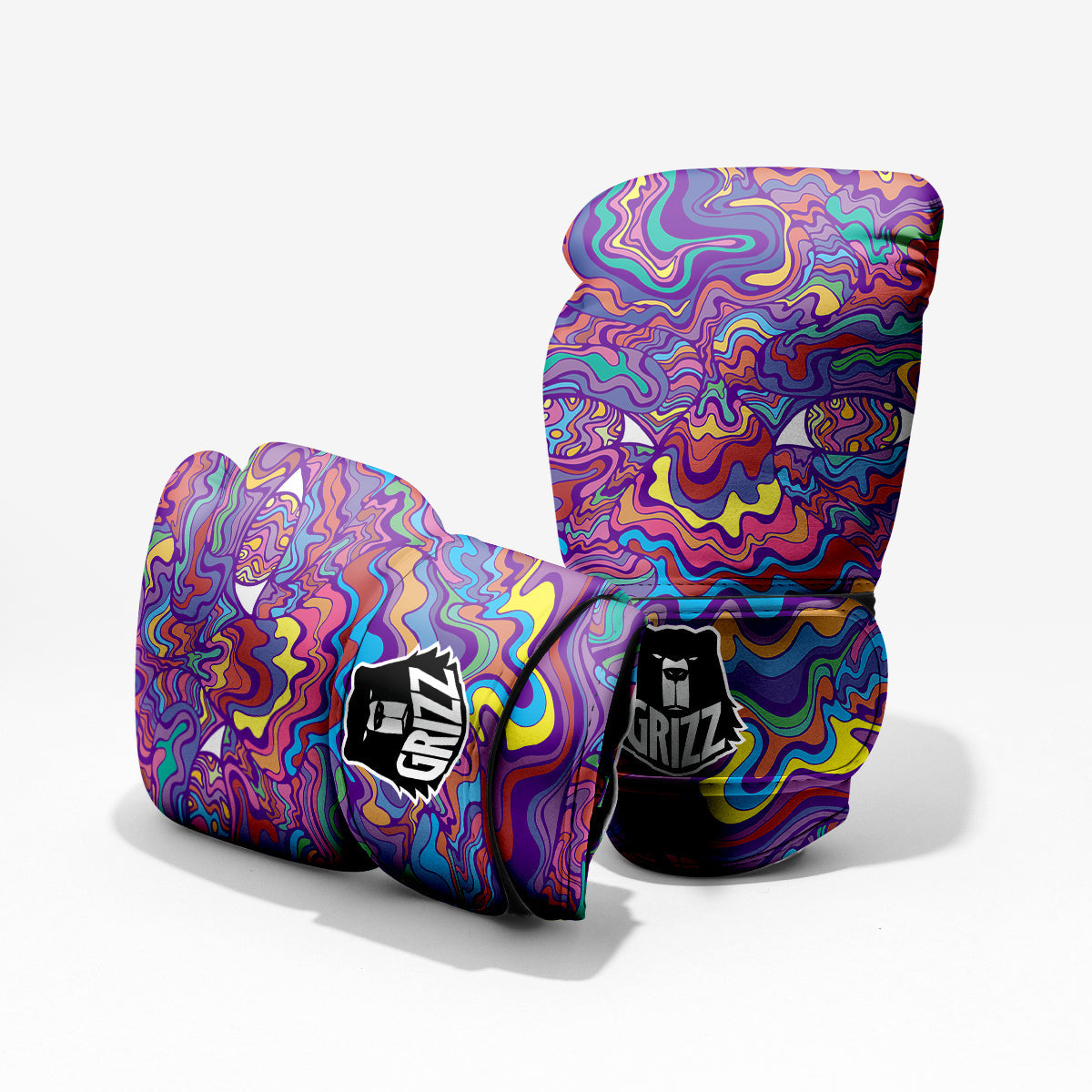 Rave Trippy Print Pro Boxing Glove