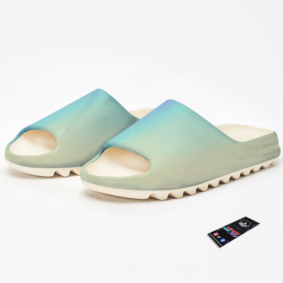 Rave Pastel Print Pattern Sandals-grizzshop