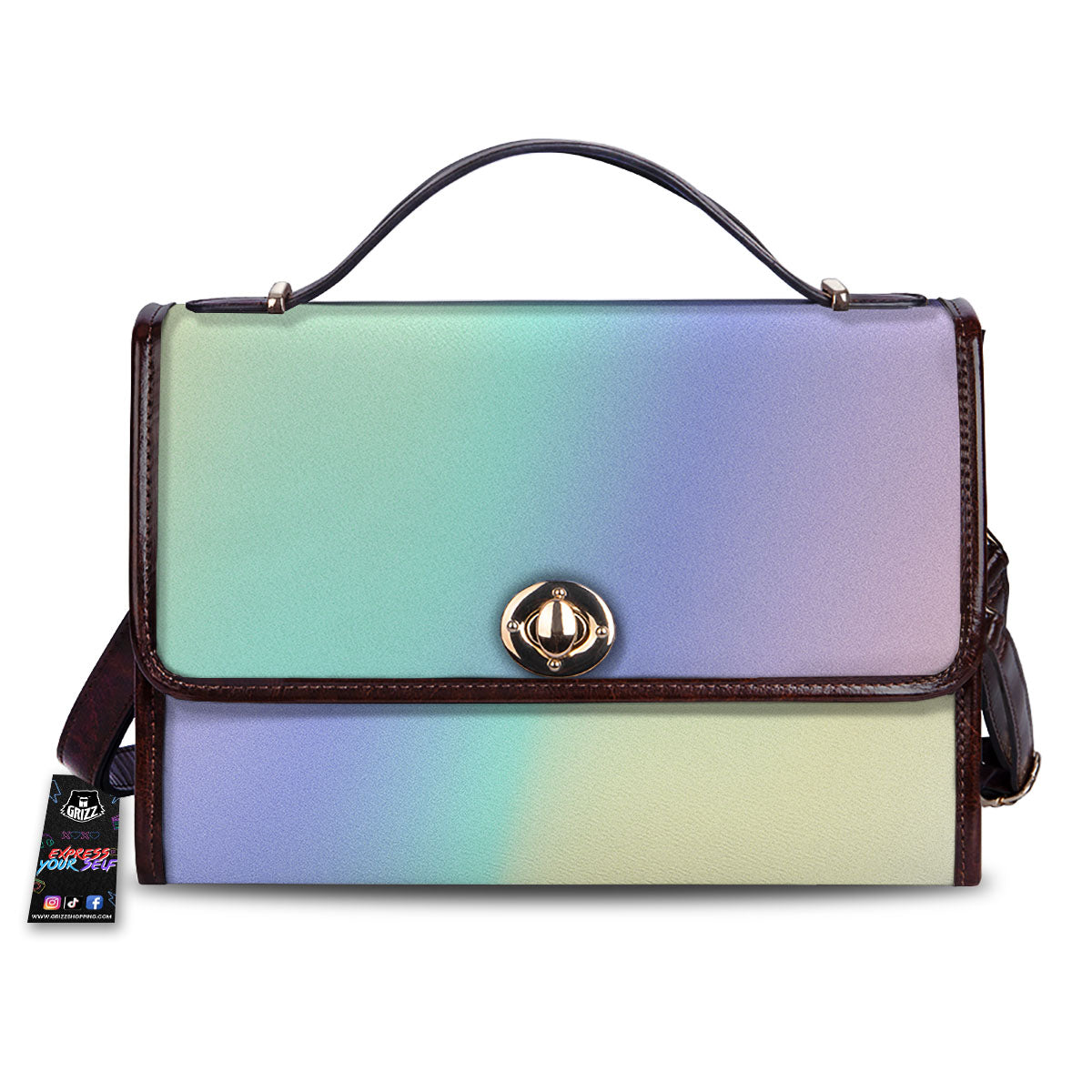 Rave Pastel Print Pattern Women's Satchel Bag