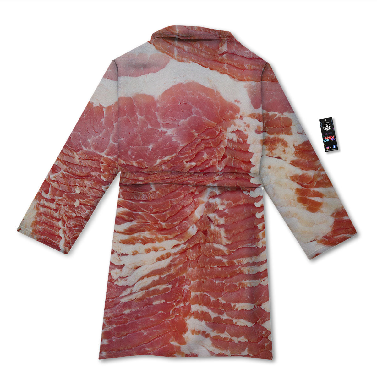 Raw Bacon Print Bathrobe-grizzshop