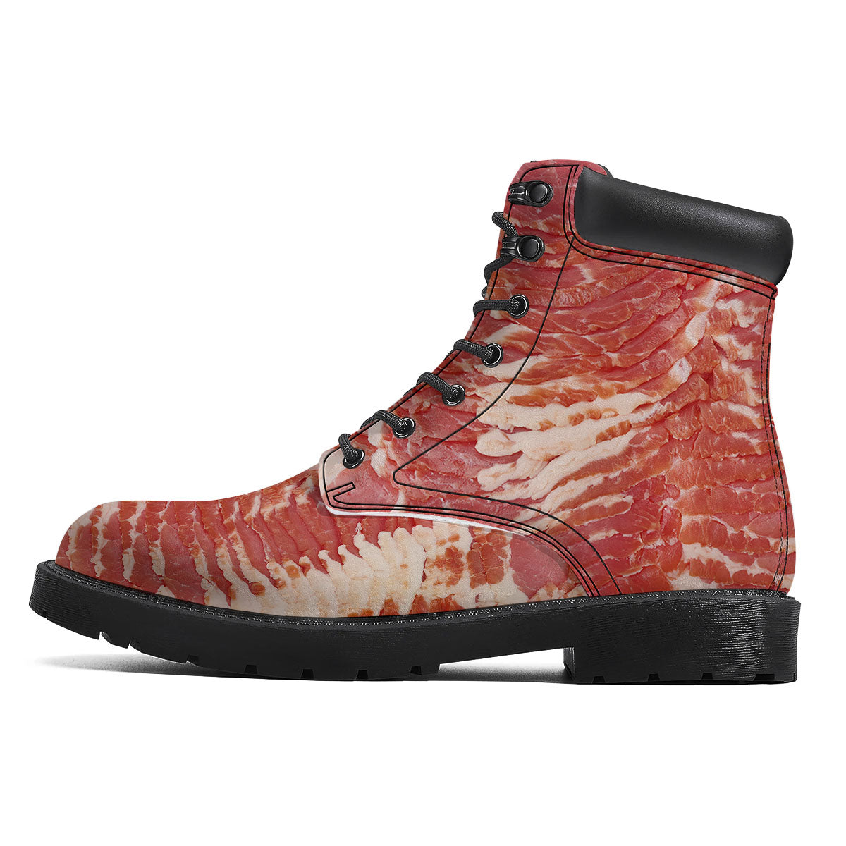 Raw Bacon Print Boots-grizzshop