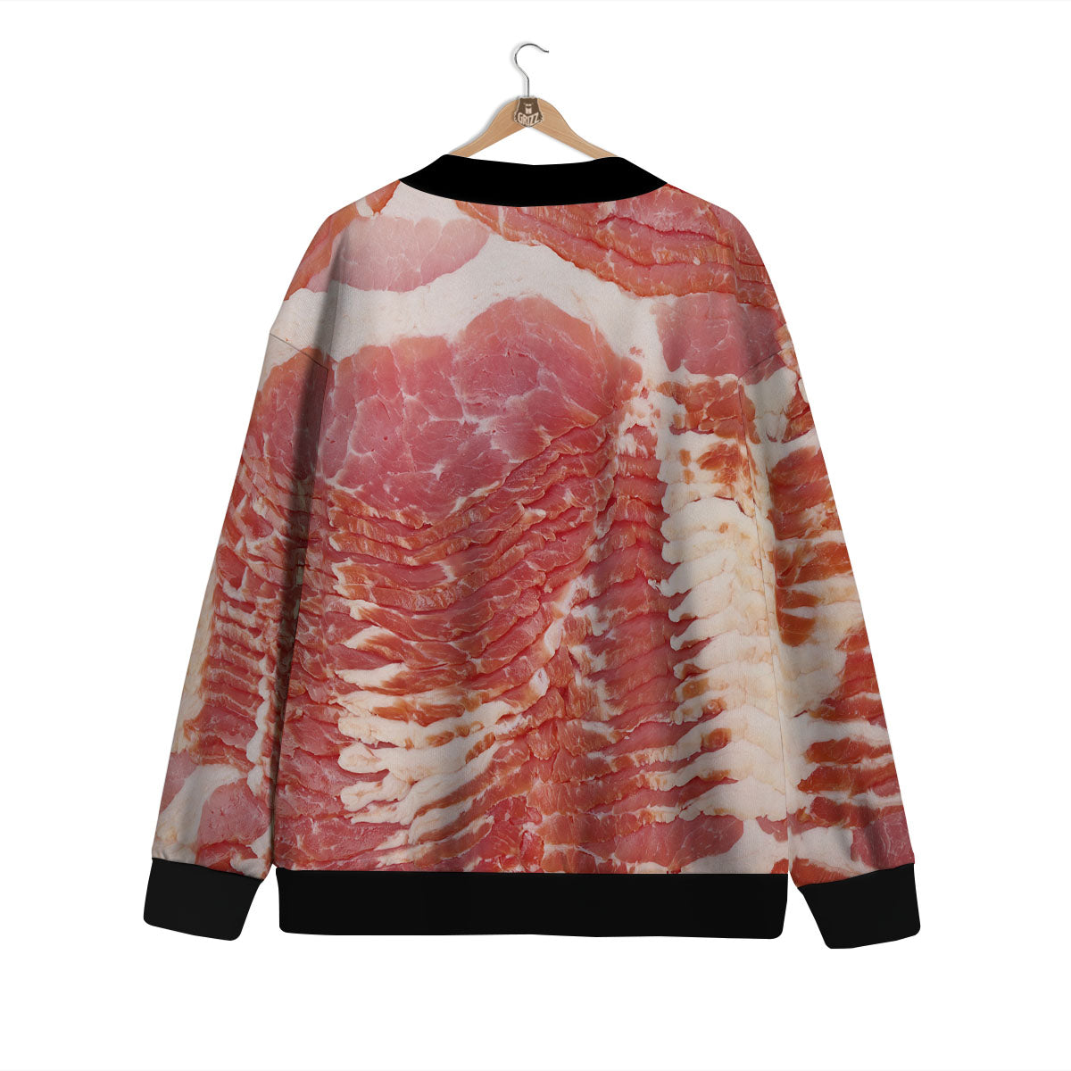 Raw Bacon Print Cardigan-grizzshop