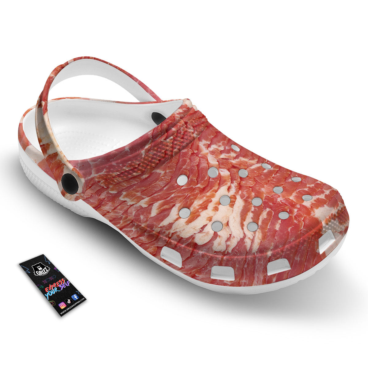 Raw Bacon Print Clog-grizzshop