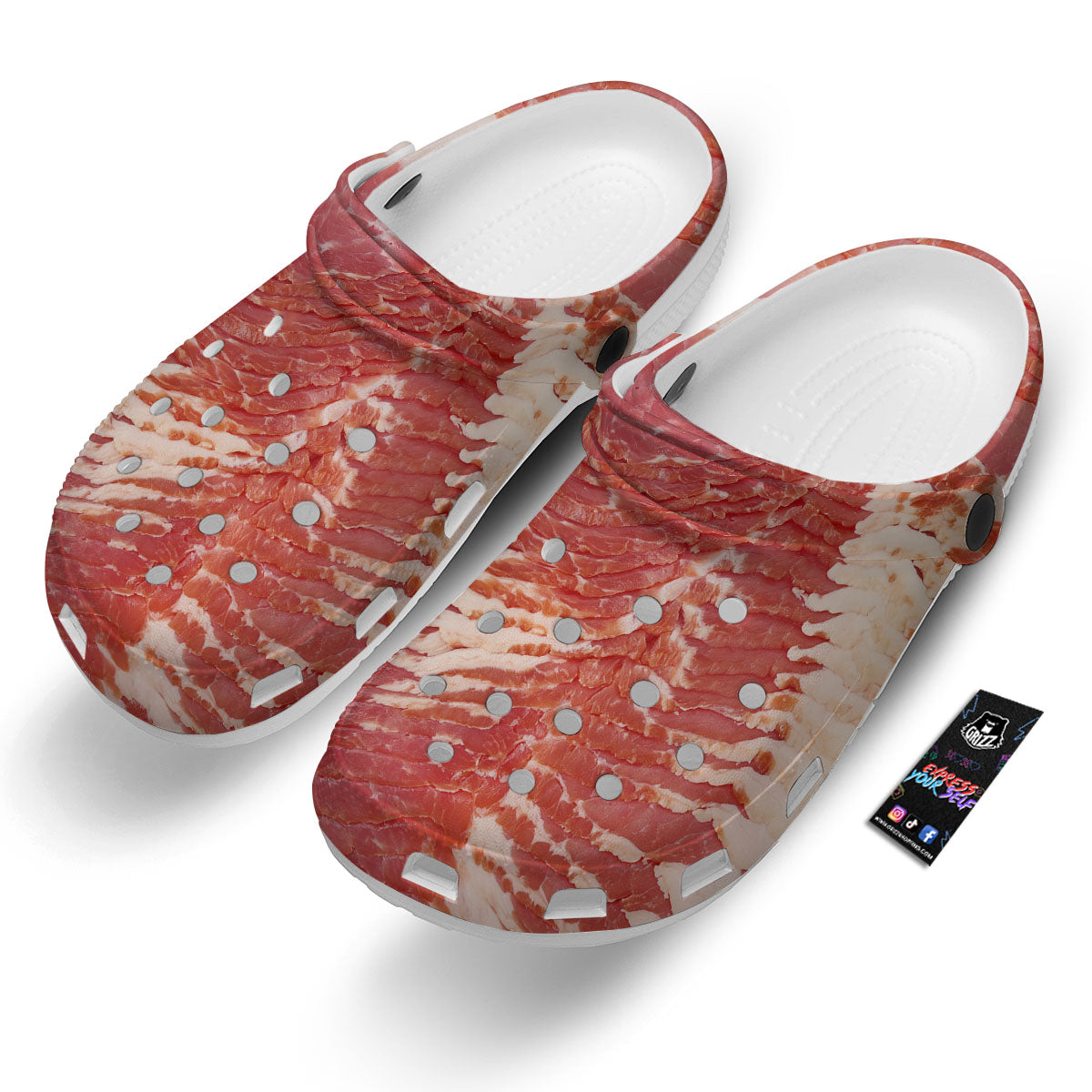 Raw Bacon Print Clog-grizzshop