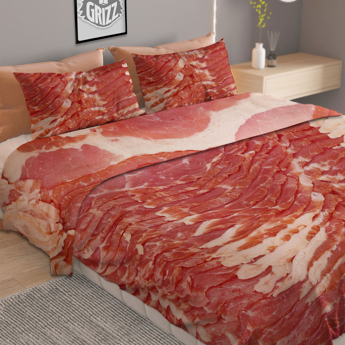 Racket And Tennis Ball Print Pattern Duvet Cover Bedding Set