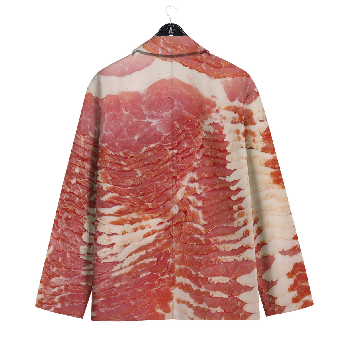 Raw Bacon Print Men's Sport Coat-grizzshop