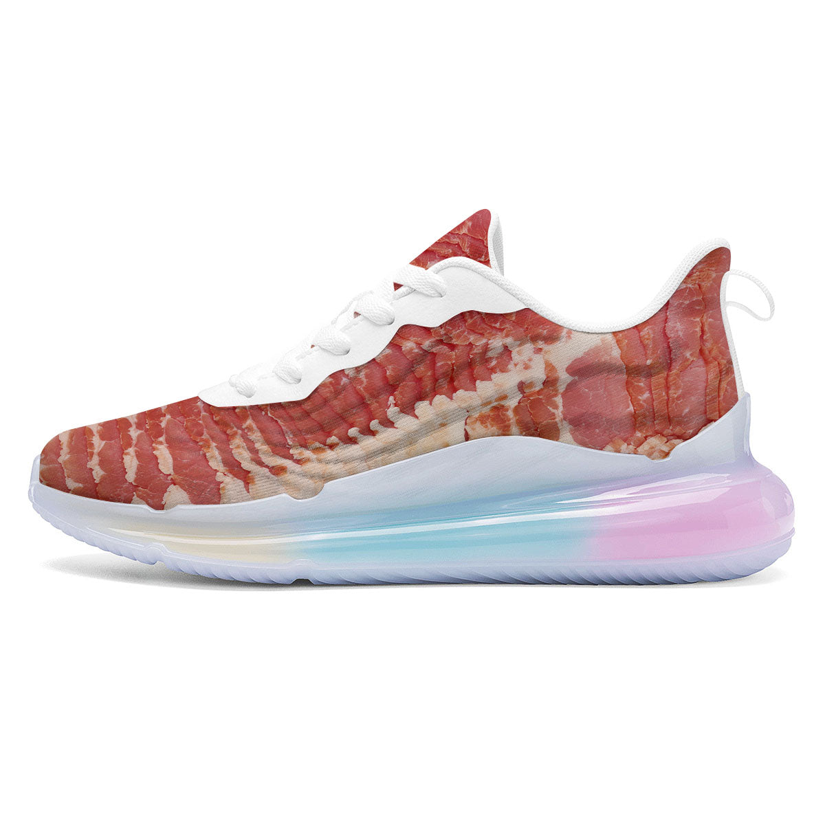 Raw Bacon Print Running Sneakers-grizzshop